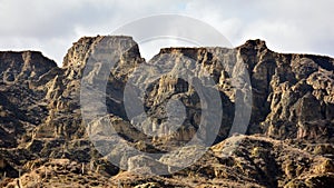 Badlands in the area of â€‹â€‹the caves of Guadix