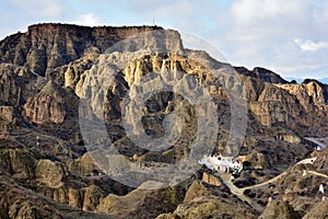 Badlands in the area of â€‹â€‹the caves of Guadix