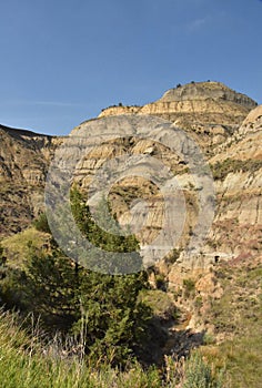 Badlands and Canyon in Scenic North Dakota