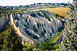 Badlands in Chieti province (Italy)