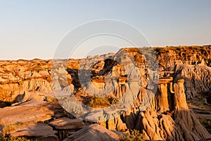 Badlands of Dinosaur Provincial Park in Alberta, Canada