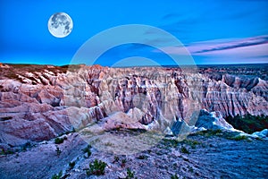 Badlands Dusk photo