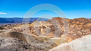 The Badlands hills at Zabriskie Point in Death Valley national Park in California, USA