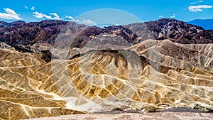 The Badlands hills at Zabriskie Point in Death Valley national Park in California, USA