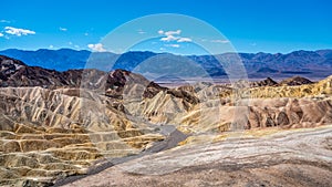 The Badlands hills at Zabriskie Point in Death Valley national Park in California, USA