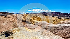 The Badlands hills at Zabriskie Point in Death Valley national Park in California, USA