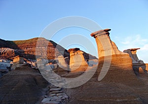 Badlands and hoodoos photo