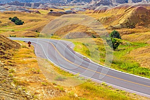 Badlands national park highway, South Dakota