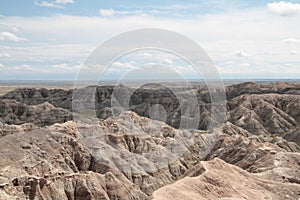 Badlands National Park landscape, South Dakota.