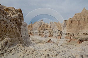 Badlands National Park moonscape, South Dakota.