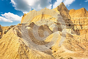 Badlands National Park panorama in South Dakota