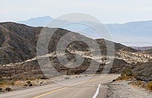 Badlands near Borrego Springs in California desert