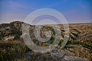 Badlands Overlook at Roosevelt National Park North Dakota