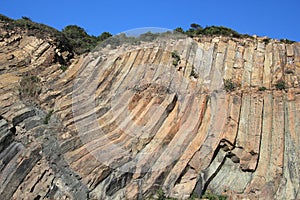 Badlands, rock, sill, bedrock, geology, outcrop, escarpment, cliff, formation, fault, sky, terrain, geological, phenomenon, nation