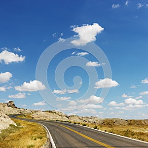 Badlands scenic drive.