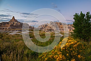 Badlands South Dakota mountains