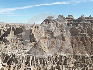 Badlands South Dakota mountains and rock formations