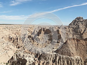 Badlands South Dakota mountains and rock formations