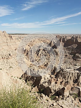 Badlands South Dakota mountains and rock formations