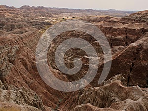 The Badlands of South Dakota after a Rain