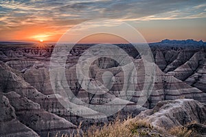 Badlands Sunset