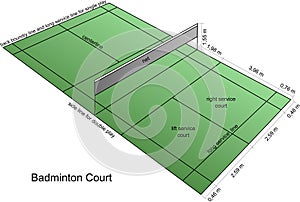 Badminton court