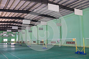 Badminton courts indoor