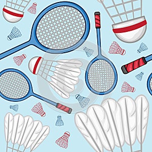 Badminton pattern background - Sport