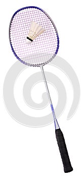 Badminton Racket and Shuttlecock