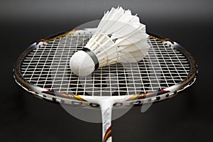 Badminton racket and shuttlecock