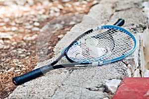 Badminton racquet entertainment sport game