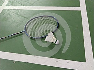 Badminton Raket and cock