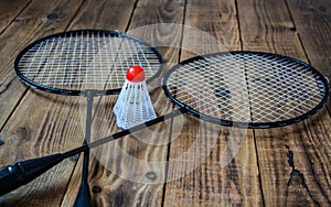 A badminton rocket and for a game badminton