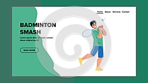 badminton smash vector