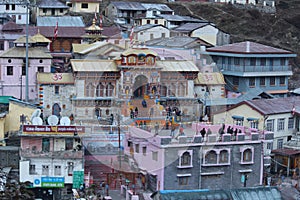 Badrinath hindu religen  tample  Himalaya hill beautiful  picture uttrakhand in india