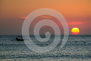 Badung - Sunset over the sea