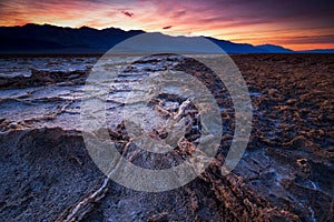 Badwater basin, Death Valley, California, USA.