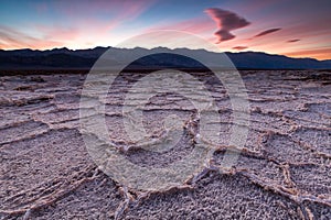 Badwater basin, Death Valley, California, USA.