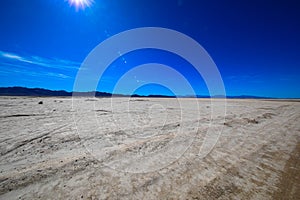Badwater Basin salt flat in Death Valley National Park Park, USA