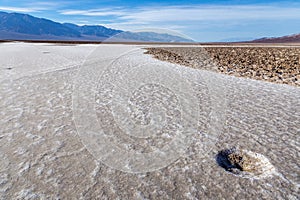 Badwater Basin Salt Flats, Death Valley National Park. California
