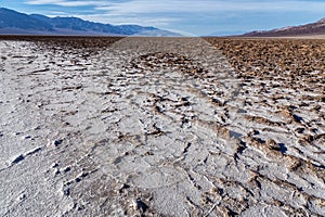 Badwater Basin Salt Flats, Death Valley National Park. California