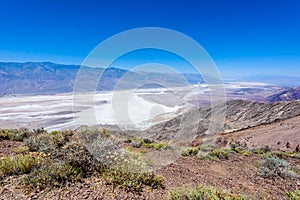 Badwater basin seen from Dante's view, Death Valley National Park, California, USA