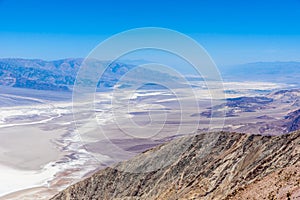 Badwater basin seen from Dante's view, Death Valley National Park, California, USA