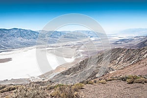 Badwater view from above, Death Valley National Park, California