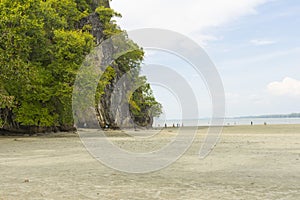 Bae Na Hill and blue sky at Hat Chao Mai National Park, Trang