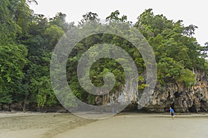 Bae Na Hill and blue sky at Hat Chao Mai National Park, Trang