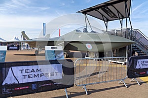 BAE Systems Full Scale Replica Tempest Sixth-Generation Jet Fighter Aircraft