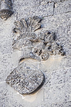 Baeza Cathedral facade detail, Jaen, Spain