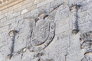 Baeza Cathedral facade detail, Jaen, Spain