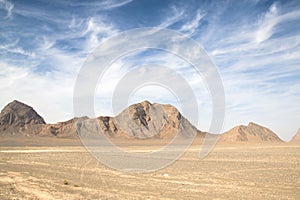 The Bafgh desert near Yazd, Iran photo